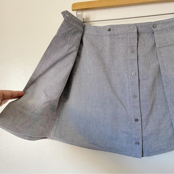 T by Alexander Wang Gray mini skirt size 0 Small preowned - Picture 3 of 6